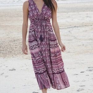 Natural Life Boho Midi Beach Dress size M